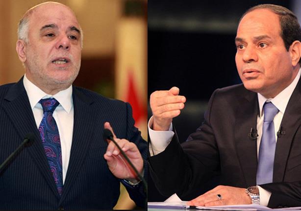 الرئيس السيسي ورئيس وزراء العراق