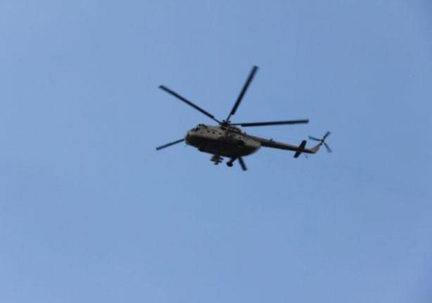 الهليكوبتر تحلق فوق القصر الرئاسي