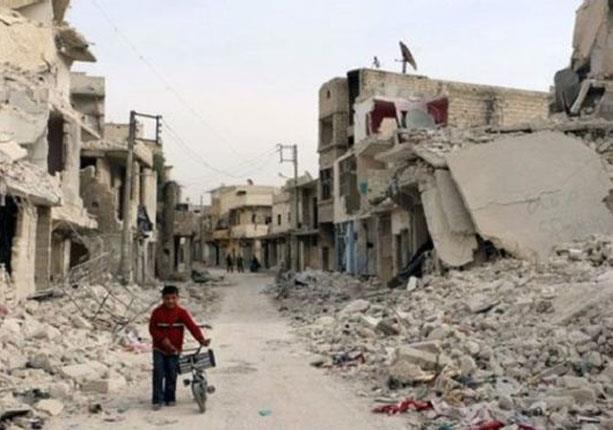 تعرضت حلب لدمار كبير بسبب المعارك المستمرة