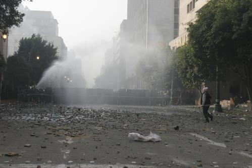 انفجار قنبلة بشارع القصر العيني