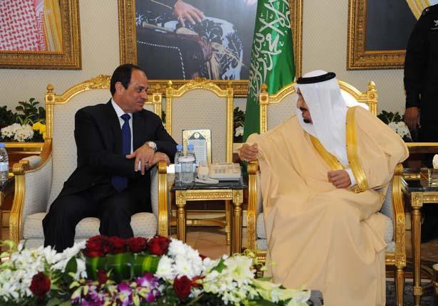 الملك سلمان بن عبد العزيز والرئيس عبد الفتاح السيس