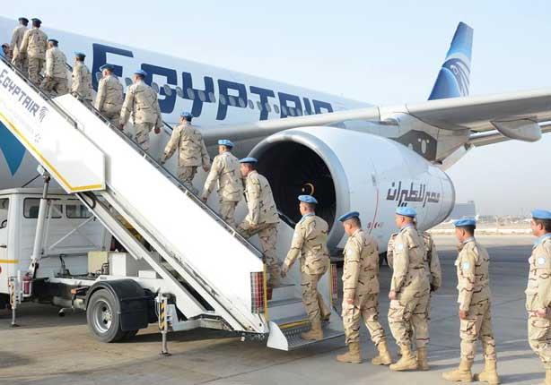 مغادرة عناصر القوات المسلحة المشاركة ببعثة حفظ الس