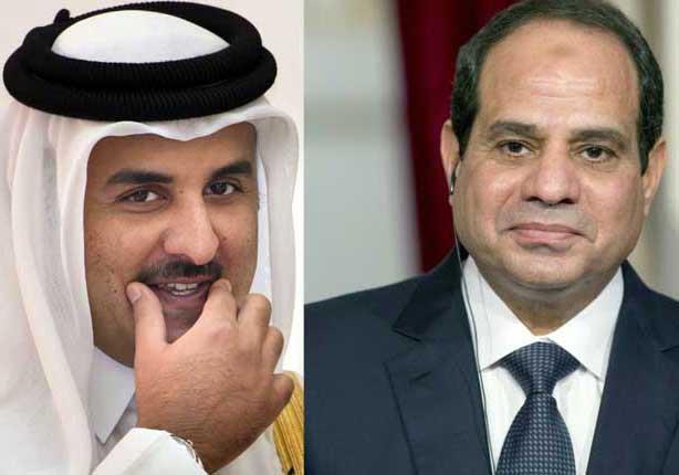 الرئيس السيسي و امير قطر