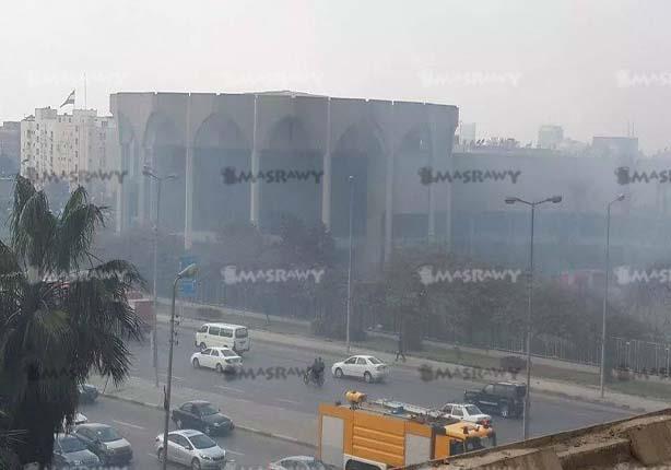 حريق قاعة المؤتمرات الدولية بمدينة نصر