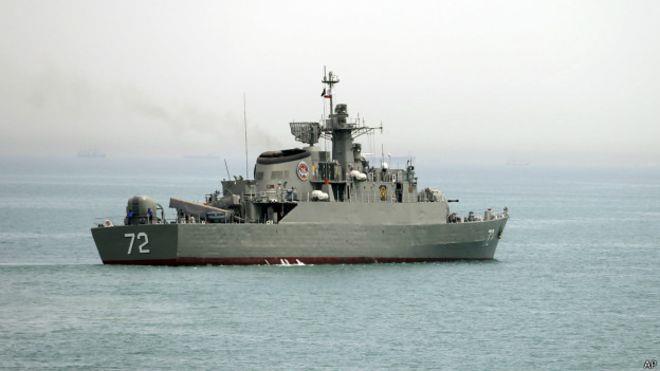  أرسلت إيران سفينتين حربيتين إلى المياه الدولية قب