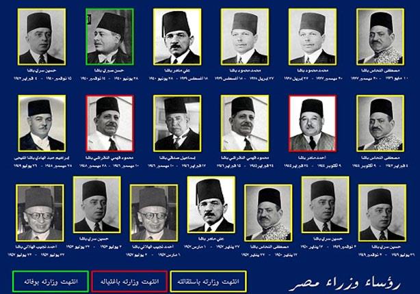 رؤساء وزراء مصر في عهد فاروق