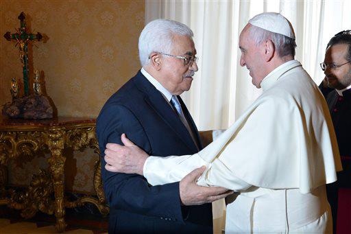  البابا فرانسيس  يصف الرئيس الفلسطيني بـ"ملاك السل