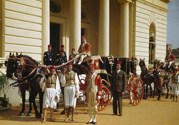 الملك فاروق الأول يفتتح البرلمان ١٧ يونيو ١٩٤٥