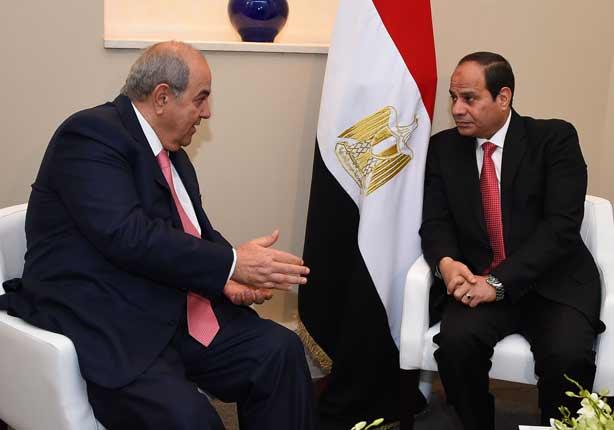 السيسي يلتقي نائب الرئيس العراقي