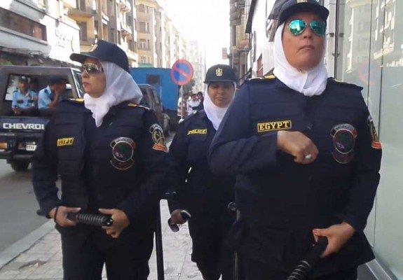 عناصر من الشرطة النسائية المصرية