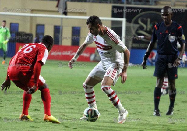 مباراة الزمالك امام سانجا بدور الـ16 التكميلي بالك