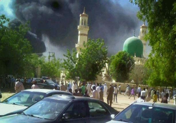 إحدى الهجمات الإرهابية على أحد مساجد نيجيريا