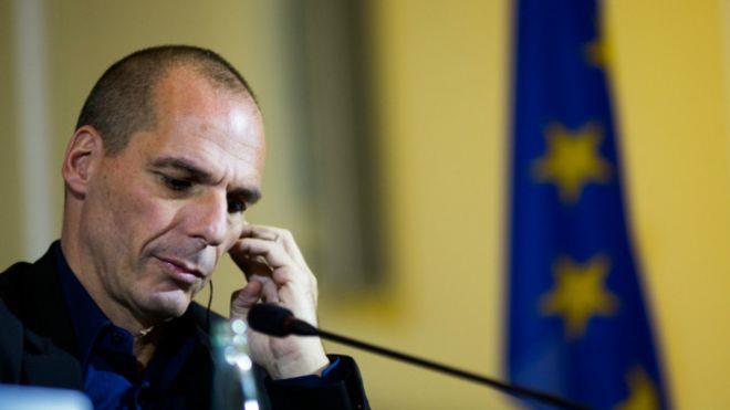وزير المالية اليوناني المستقيل  يانيس فاروفاكيس