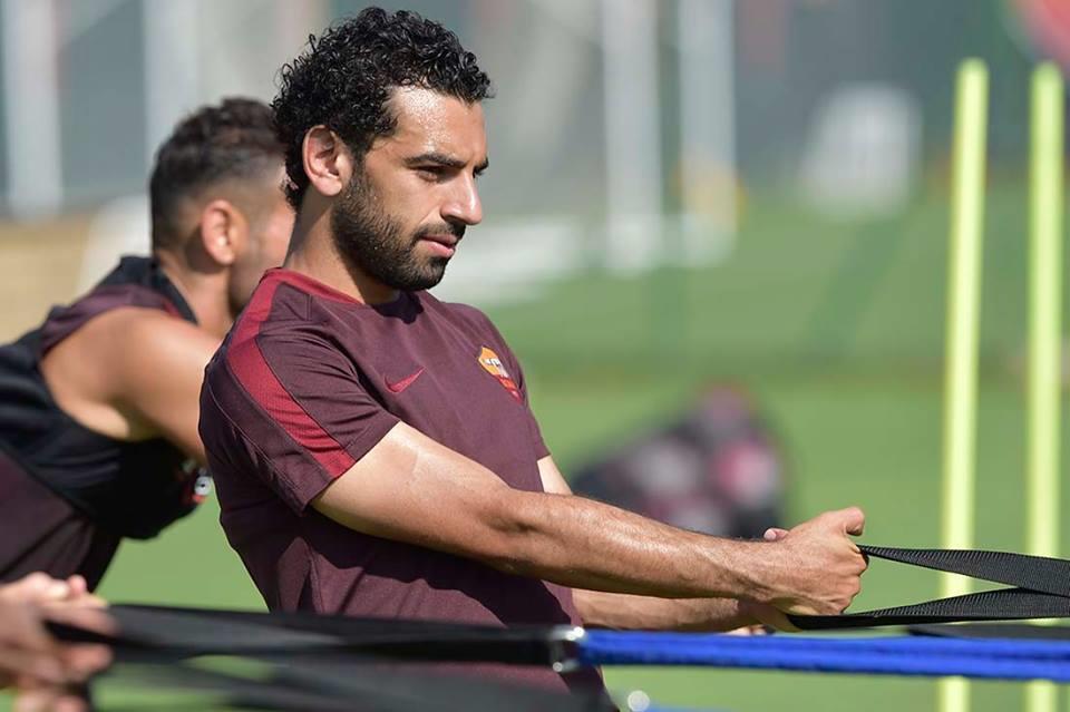 محمد صلاح في تدريبات روما