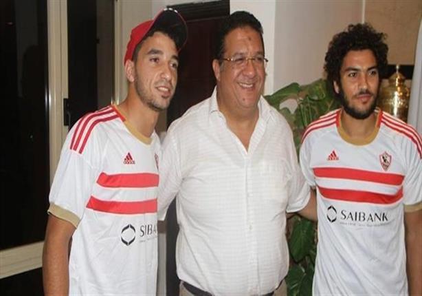 لاعبا الزمالك شريف علاء ومحمد سالم