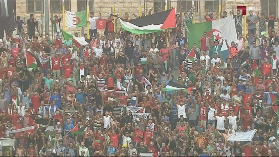 السلام الوطني الفلسطيني يعزف في القدس