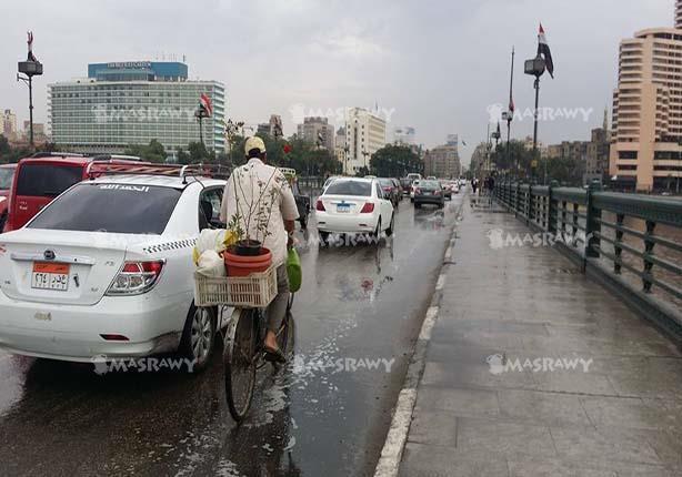 أمطار غزيرة على القاهرة