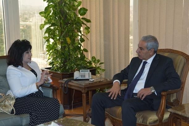  لقاء وزير الصناعة مع رئيسة اتحاد المستثمرات العرب