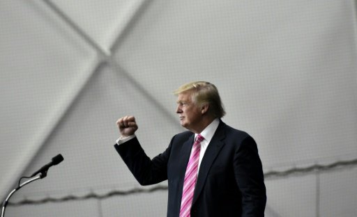 ترامب خلال حملة في مانهايم بولاية بنسلفانيا، السبت