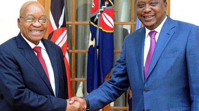 الرئيس الكيني أوهورو كينياتا الذي أسقطت تهم المحكم