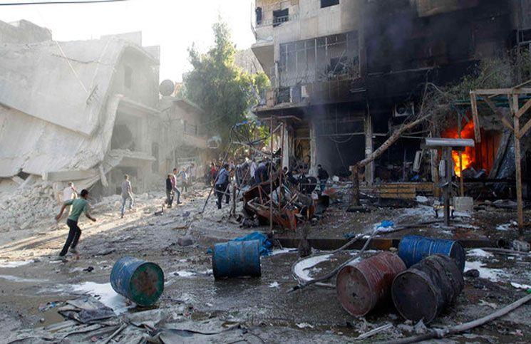 سقوط قذائف على حلب