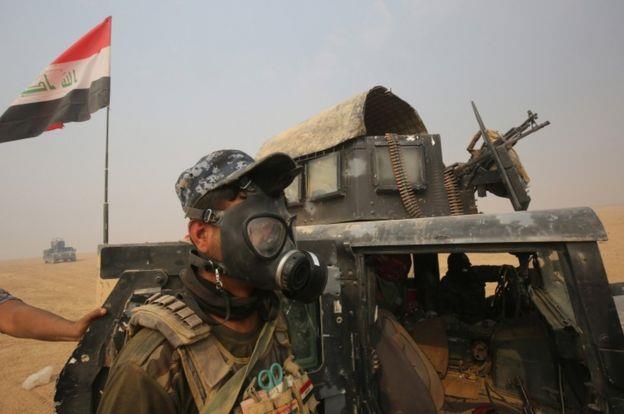 مخاوف من استخدام مواد كيمياوية في القتال في الموصل