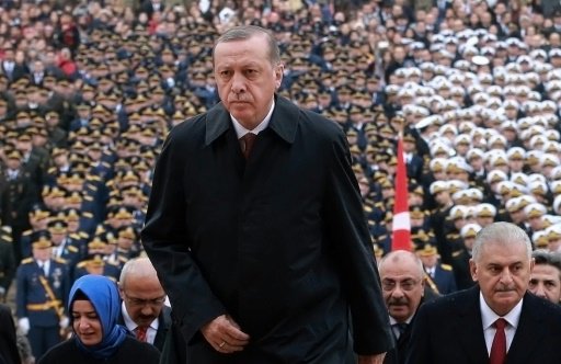 اردوغان خلال الاحتفالات بذكرة اعلان الجمهورية التر