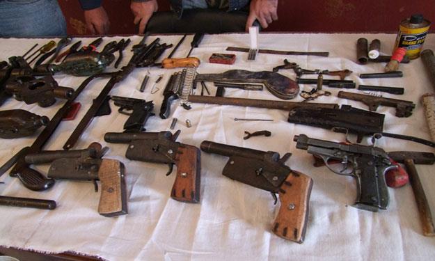 ضبط قطع أسلحة نارية  - ارشيفية