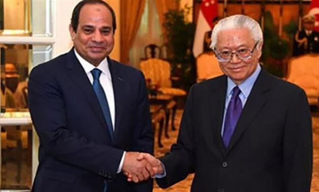رئيس سنغافورة مصر تسير نحو التقدم الاقتصادي