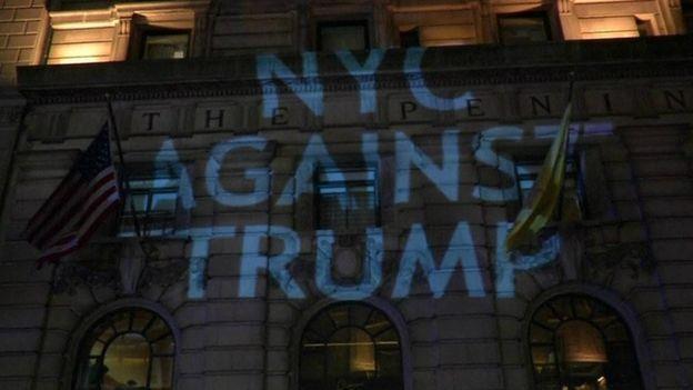 نيويورك شهدت مظاهرات رافضة لترامب