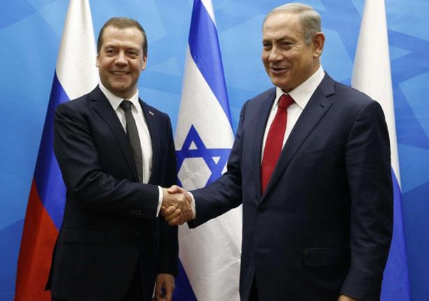 رئيس الوزراء الاسرائيلي مع نظيره الروسي