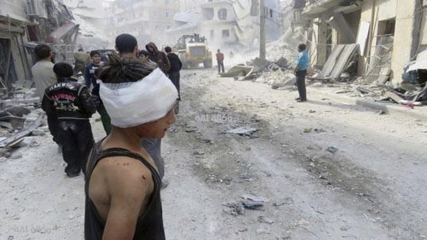  الغارات الجوية على حلب استؤنفت الثلاثاء بعد انتها