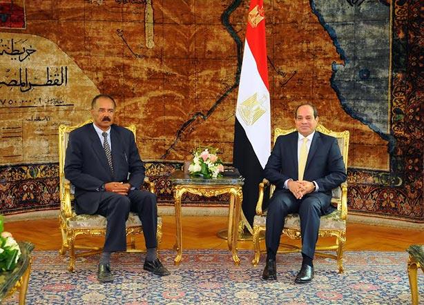 السيسي يلتقي رئيس اريتريا