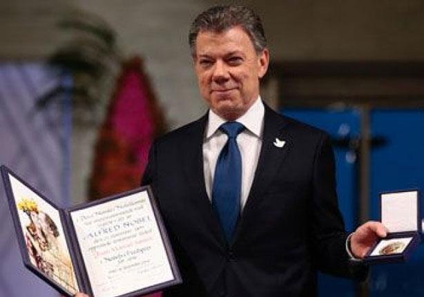 الرئيس الكولومبي يتسلم جائزة نوبل للسلام 