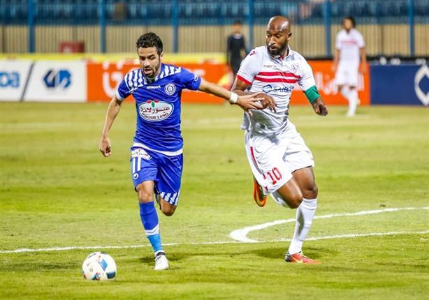 جانب من مباراة الزمالك وأسوان