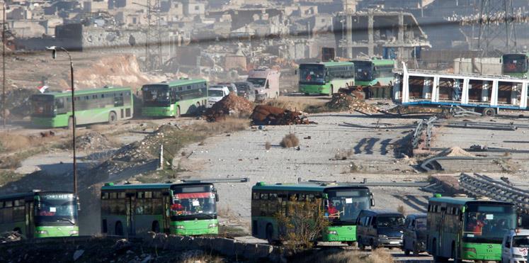عمليات الإجلاء من شرق حلب السورية