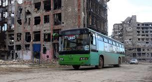 دخول الحافلات إلى أحياء حلب