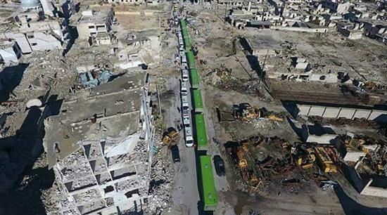 عملية إجلاء المسلحين من أحياء حلب