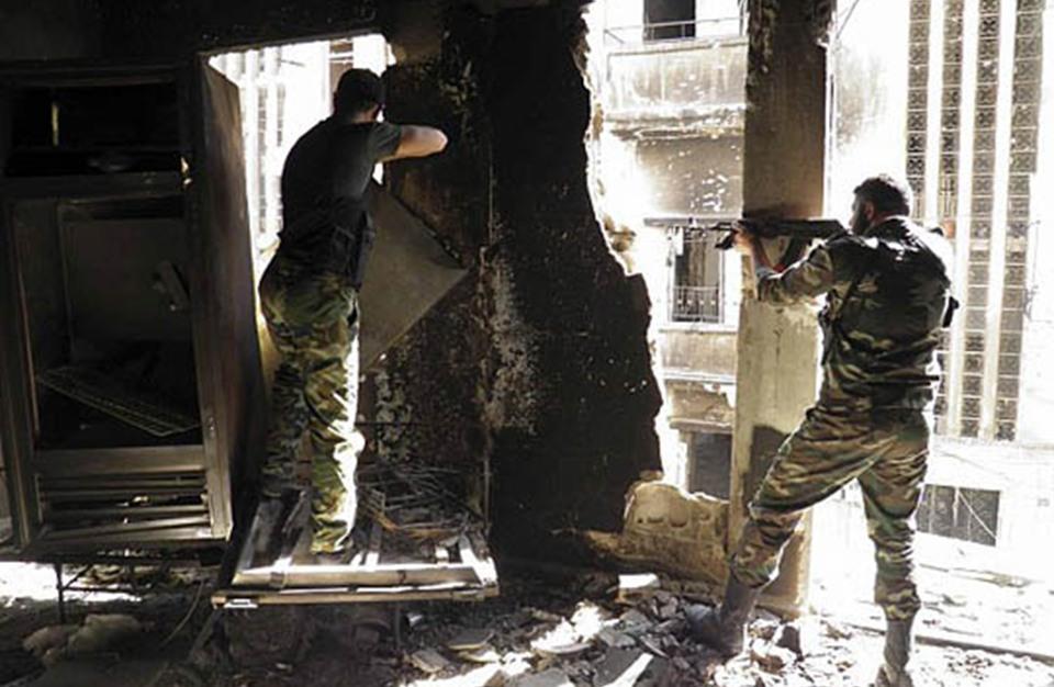 معارك عنيفة في شمال غربي دمشق