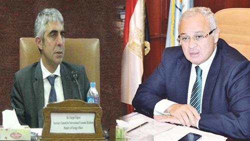 هشام زعزوع يلتقي السفير اليوناني بالقاهرة