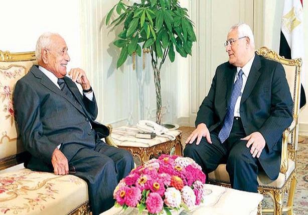 لقاء سابق بين الرئيس السابق عدلي منصور والراحل محم