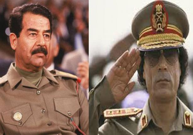 معمر القذافي - صدام حسين