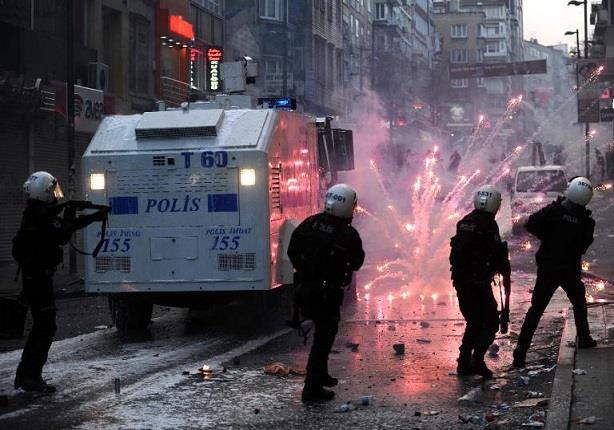 مناوشات بين الشرطة التركية ومحتجين في جنوب شرق الب