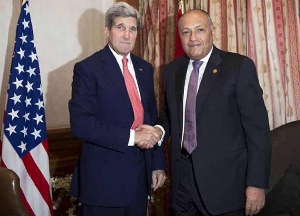 وزير الخارجية المصري ونظيره الأمريكي