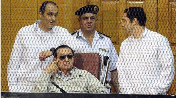 من جلسات محاكمات مبارك ونجليه