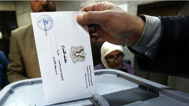  تصر الحكومة السورية على ان الانتخابات شرعية ودستو