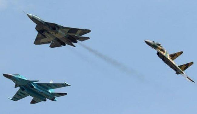الطائرات الروسية تغير على مواقع جبهة النصرة في ضوا