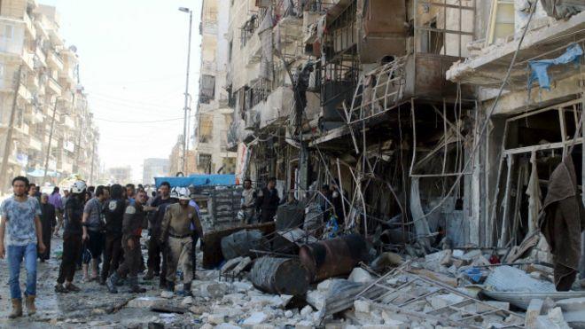 مدينة حلب تشهد قتالا شرسا بين القوات الحكومية وفصا