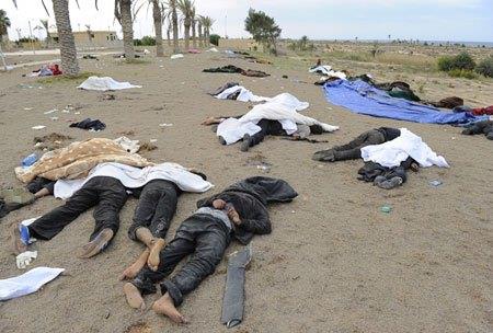 قتل 9 مصريين بليبيا