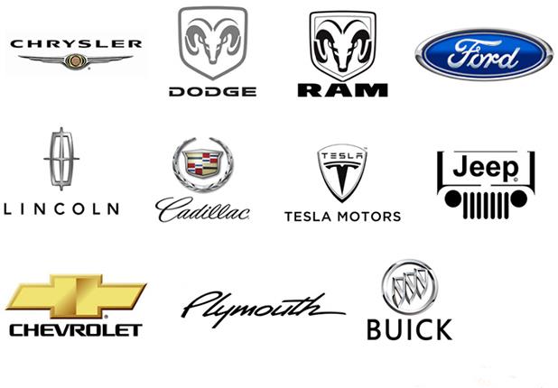 شعارات بعض السيارات الأمريكية